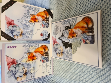 A Christmas Fox 5x7 by Anita chambers