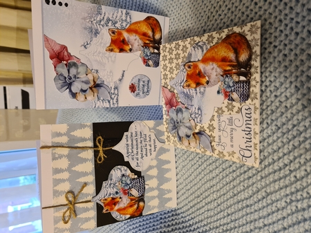 A Christmas Fox 5x7 by Anita chambers