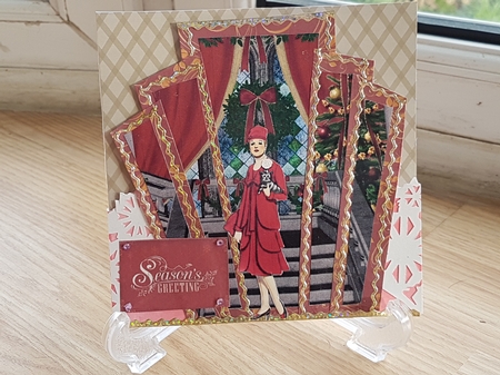 Art Deco Panels with Lady Christmas by Anita chambers