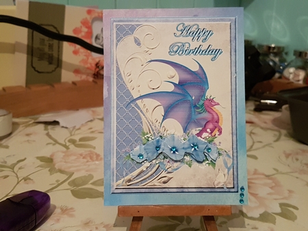 Happy Birthday- Fantasy Dragon by Anita chambers