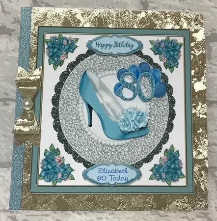 Blue Birthday  age 80 by Anita Henery