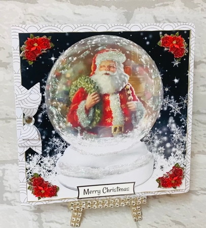 Santa Globe ( Blank for own greeting ) by Anita Henery