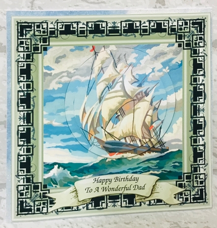 Sailing Ship Male Card by Anita Henery