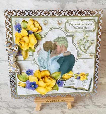 With this ring yellow roses 7x7 by Anita Henery
