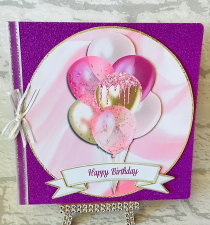 Gold Framed Balloon Toppers 1 by Anita Henery