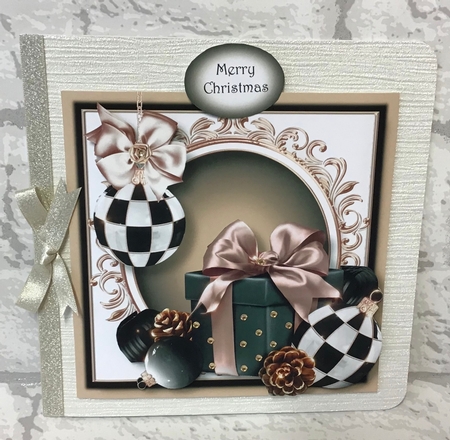 Coco Chanel Blush Christmas Present 8x8 by Anita Henery