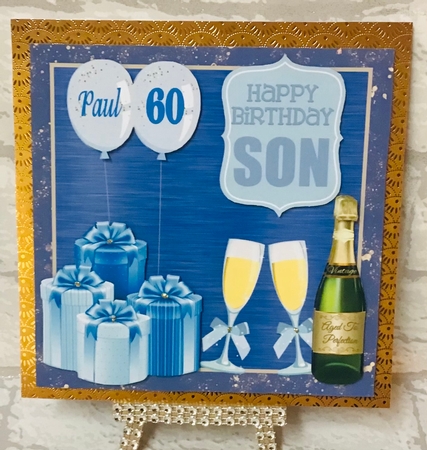 Son Birthday card front by Anita Henery