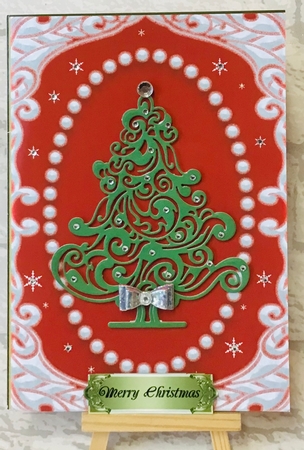 5x7 Snowy Christmas Blank Card 10 by Anita Henery