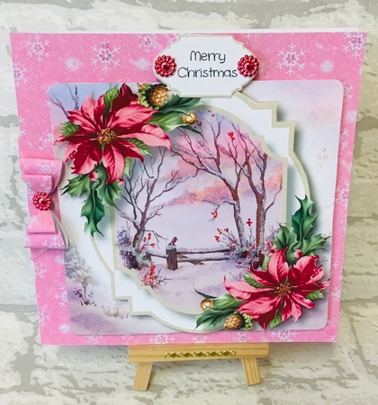 Double Mat - Pink Winter 8x8 by Anita Henery