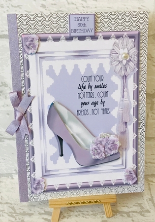 Birthday 40, 50, 60, 70, 80 lilac by Anita Henery