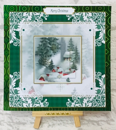 Christmas Snow is Falling 7x7ins Topper 10 by Anita Henery