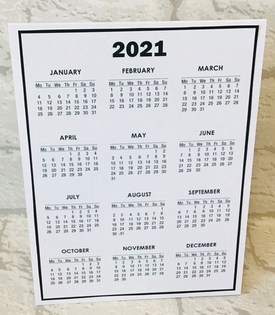 2021 Calendar White Rose Diva by Anita Henery