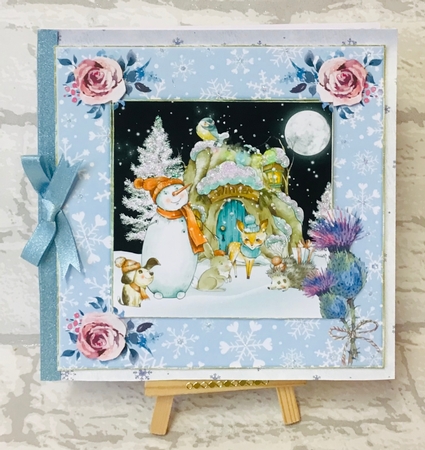 3 Christmas friends card front/toppers by Anita Henery