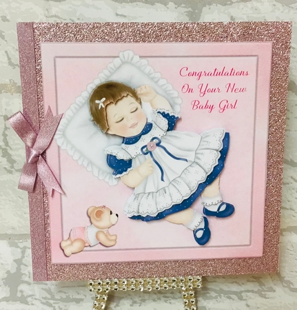 Baby Girl in pretty dress by Anita Henery