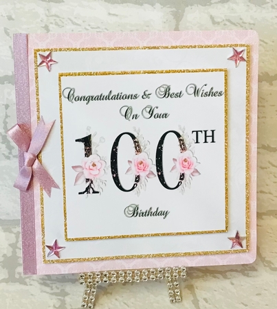Floral Number Birthday Cards Kit - Ages 75,80,90 & 100 by Anita Henery