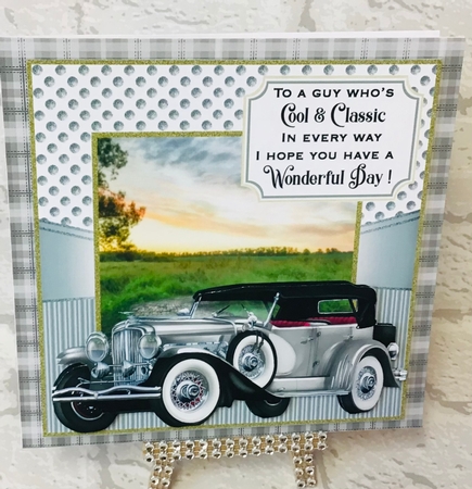 3 Vintage car card front/toppers 7 by Anita Henery