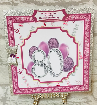 Happy 80th Birthday 2 - 7x7 Mini Kit by Anita Henery