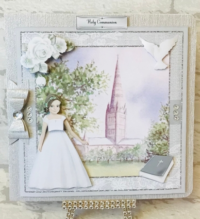 Confirmation / Communion Girl Decoupage Card Mini Kit by Anita Henery