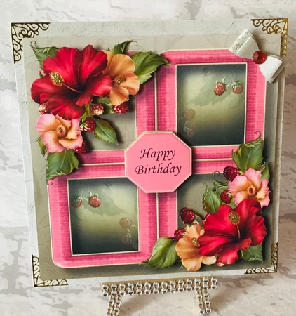 Floral Quad Frame QUICK TOPPER Bumper Kit by Anita Henery