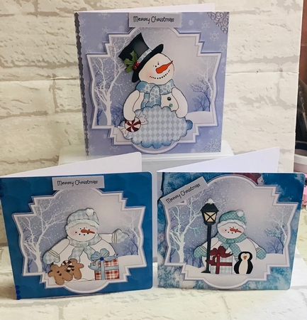 Snowman toppers by Anita Henery