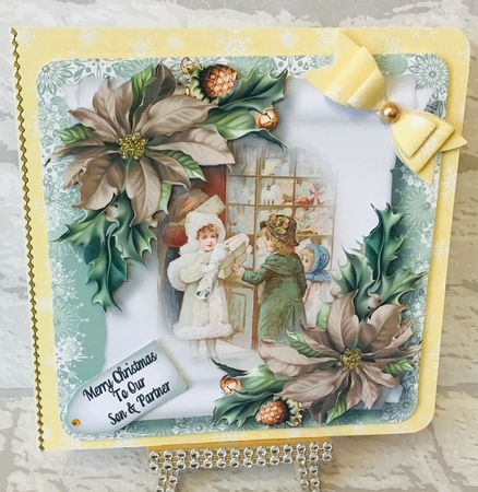 Vintage Christmas Parchment Scroll QUICK TOPPER Bumper Kit by Anita Henery