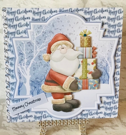Santa and deer friends toppers by Anita Henery
