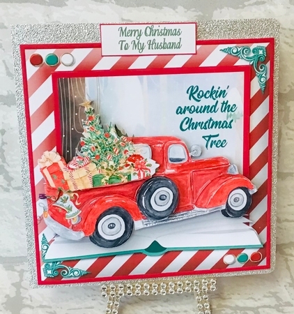 Christmas Vintage Truck 1 by Anita Henery