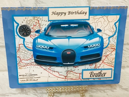 Bugatti Envelope Card by Anita Henery