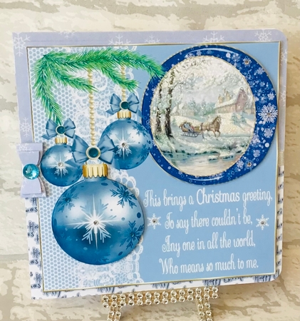 3 Light blue Christmas scene card front/toppers(value sheet) 5 by Anita Henery