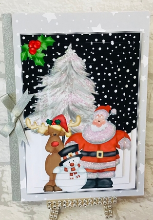 Lovely santa and friends pyramids by Anita Henery