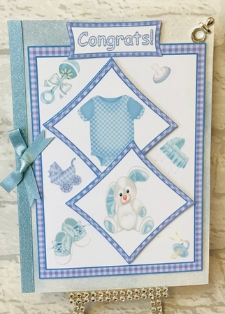Two squares Baby Boy by Anita Henery