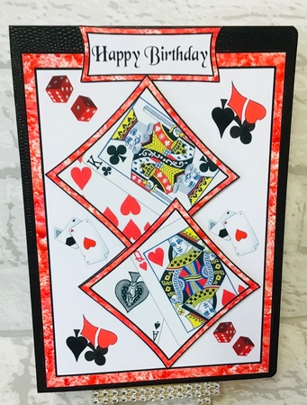 Two squares Playing Cards by Anita Henery