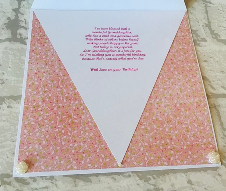 A5 Pinkaholic 1 Pyramid Stacker Card Front  by Anita Henery