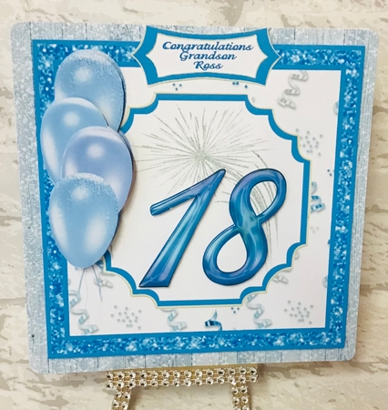 Wishing You A Happy 18th Birthday  2 - 7x7 Mini Kit by Anita Henery