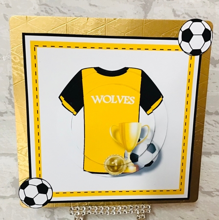 12x12cm Wolves Topper with Pyramage & Sentiments  by Anita Henery