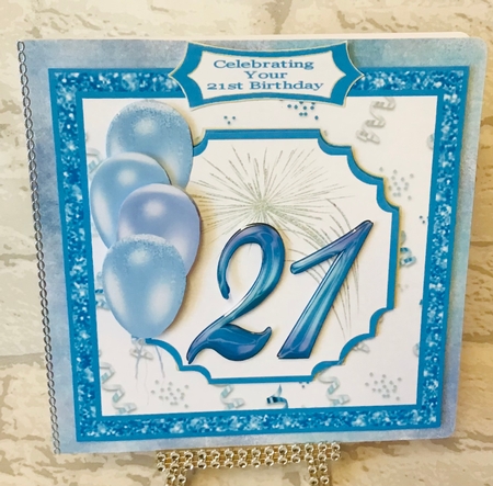 Wishing You A Happy 21st Birthday 2 - 7x7 Mini Kit by Anita Henery