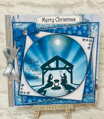 NATIVITY - BLUE by Anita Henery