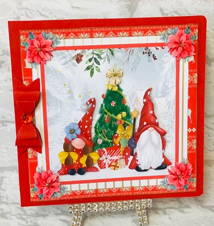 Gnome Sweet Gnome Christmas Decoupage Topper 2 by Anita Henery