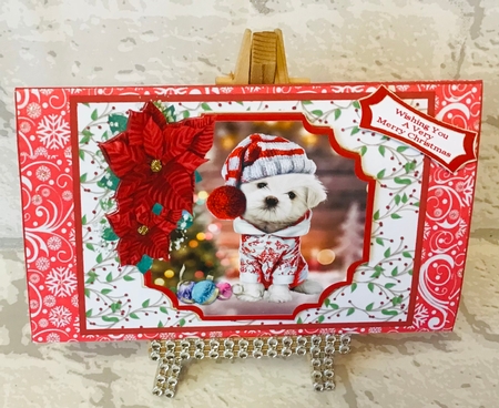 Sweet Christmas Dog 2 - Money Wallet by Anita Henery