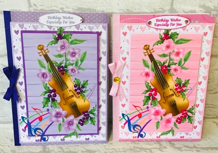 2 Love music card fronts by Anita Henery