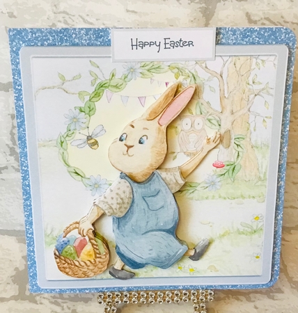 Ozzy Easter rabbit 6x6 by Anita Henery