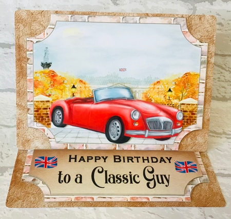 Best of British car easel topper and stopper(no base) 4 by Anita Henery