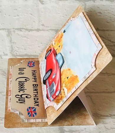 Best of British car easel topper and stopper(no base) 4 by Anita Henery