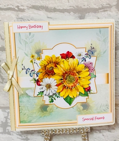 Sunshine flowers 7x7 by Anita Henery