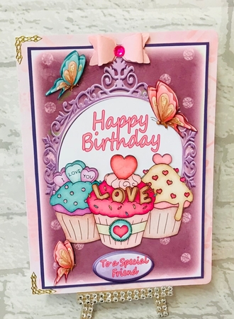 Happy Birthday Cupcake design #1 by Anita Henery