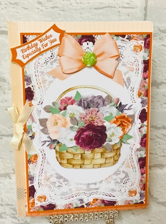 Beautiful Autumn Floral Basket by Anita Henery