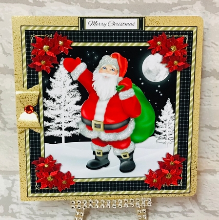 Cute Santa Holiday Topper by Anita Henery