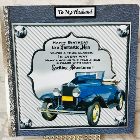 3 Silver Vintage car card front/toppers 7 by Anita Henery