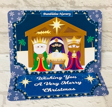Nativity easel and layered stopper (no base) 2 by Anita Henery