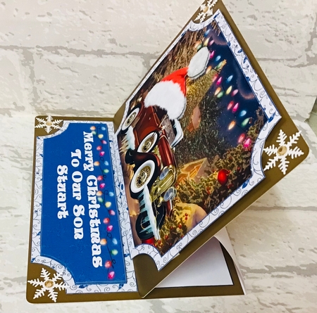 Christmas car easel and layered stopper(no base) 7 by Anita Henery
